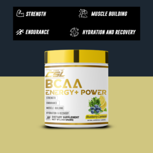 BCAA Energy + Power, 30 Serving (Flavor- Blueberry Lime, Net WT. 255gm)