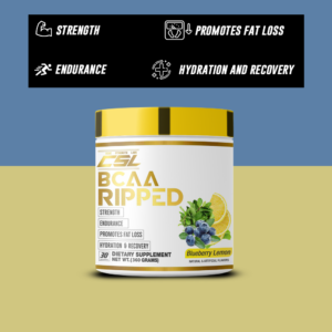 BCAA Ripped, 30 Serving (Flavor- Blueberry Lime, Net WT. 255gm)