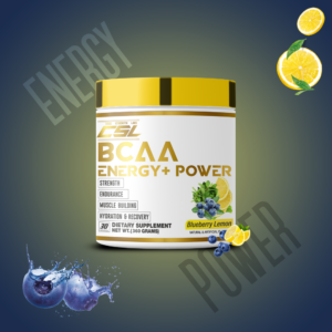 BCAA Energy + Power, 30 Serving (Flavor- Blueberry Lime, Net WT. 255gm)